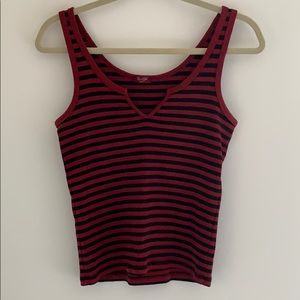 Brandy Melville Striped Notch Tank